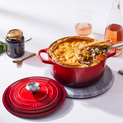 LeCreuset - Rôti- / Faitout Signature rond Rouge cerise 18cm 1,8l
