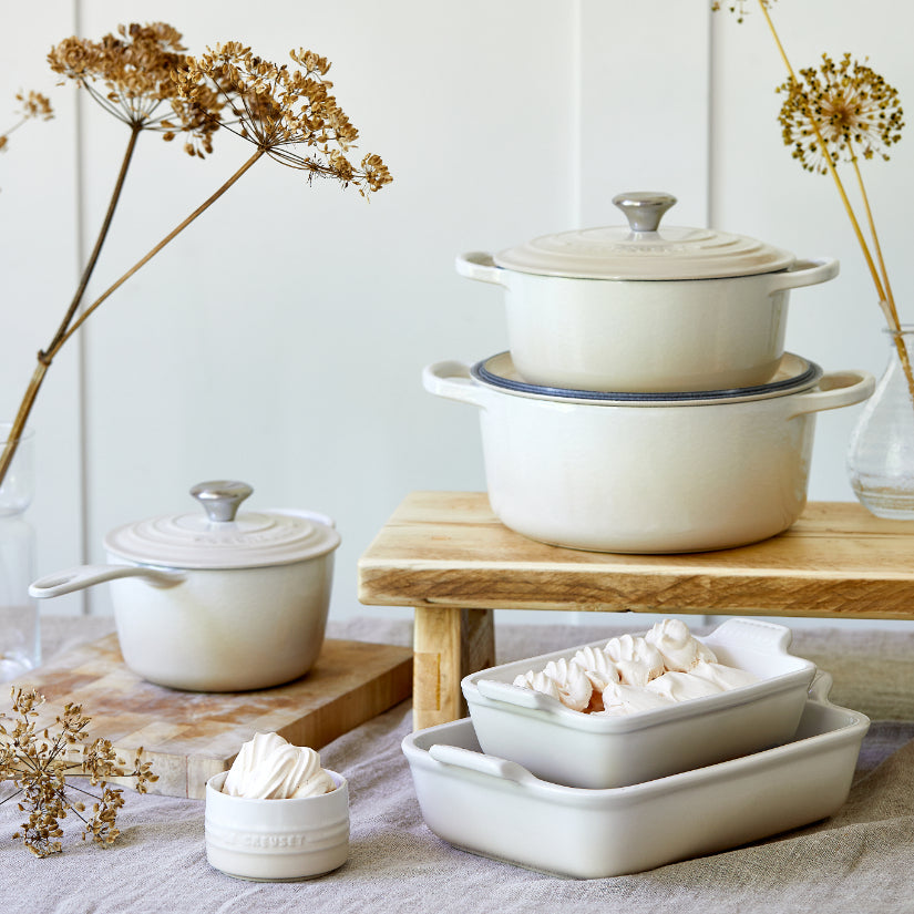 LeCreuset - Rôti- / Faitout Signature rond Meringue 20cm 2,4l