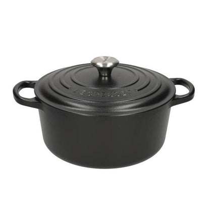 Le Creuset - Signature Braadpan Mat Zwart 18 cm (zwart interieur)