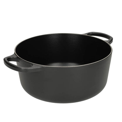 Le Creuset - Signature Braadpan Mat Zwart 24 cm (zwart interieur)