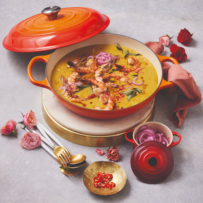 Poêle Le Creuset Campagnard Orange-rouge 26 cm