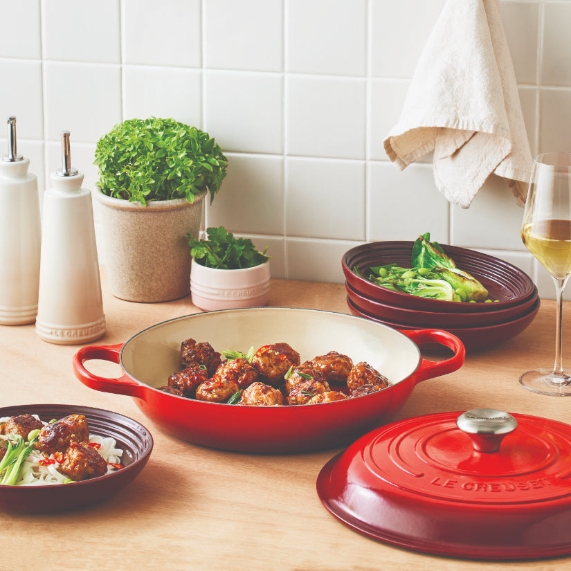 LeCreuset - Campagnard Rouge Cerise 30cm 3.5l