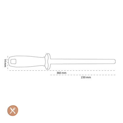 Zwilling - Keramische slipstaaf 230 mm