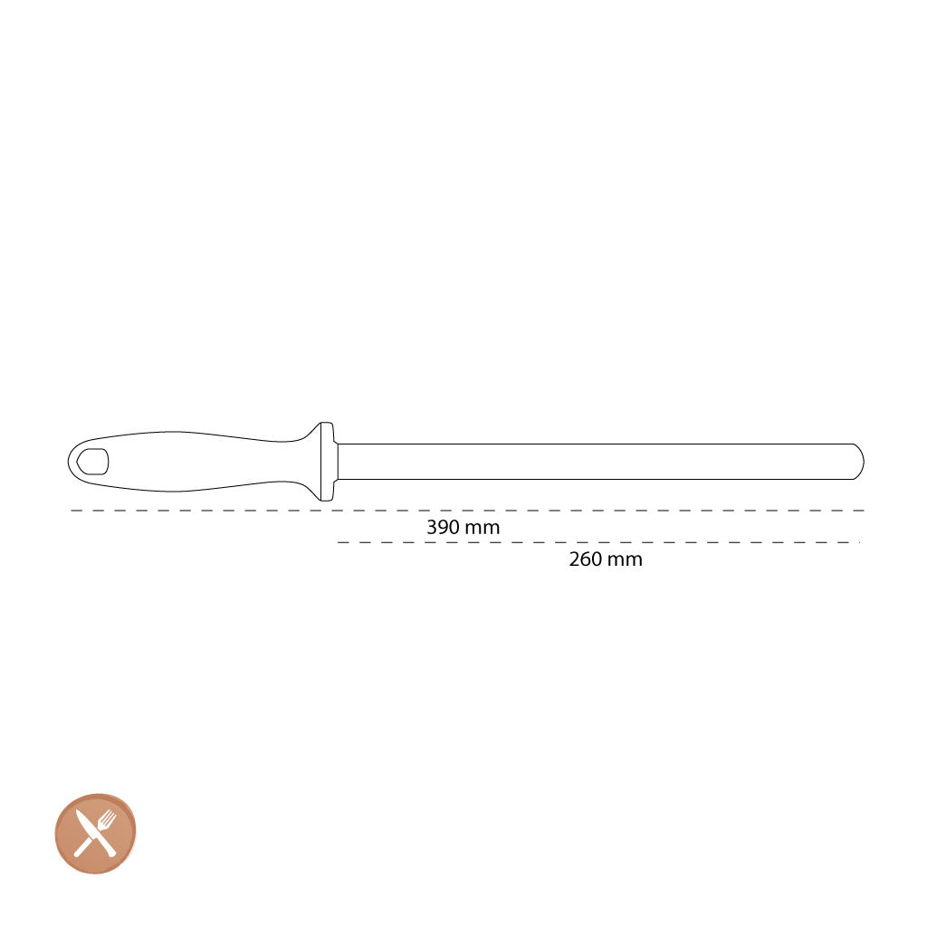 Zwilling - Aiguiseur diamanté en acier à aiguiser 260 mm