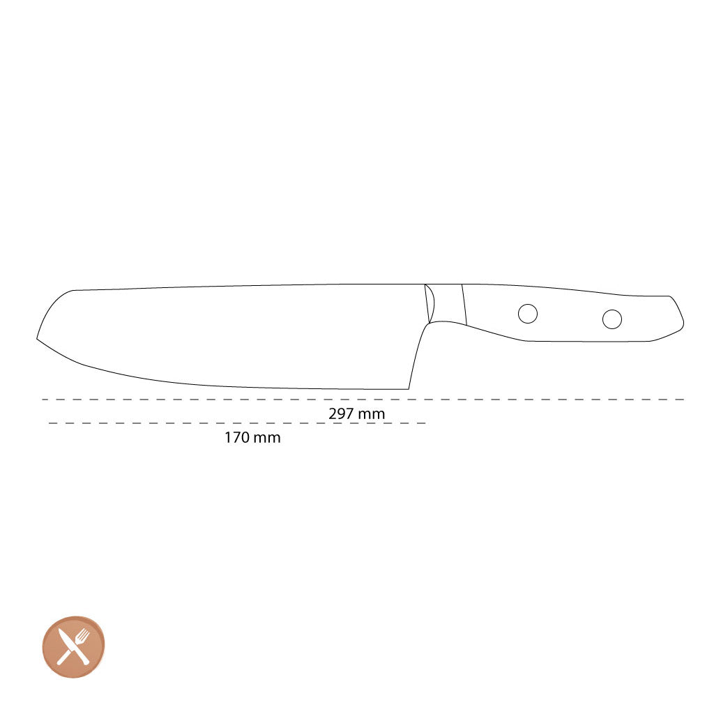 Wusthof - Amici Santoku met kuiltjes 17 cm