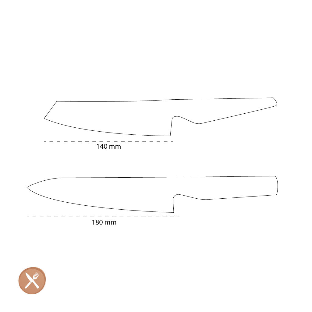 Global - G-7805 Koksmes + Groentemes