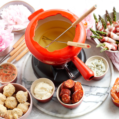 Le Creuset - Fondueset, ook voor kaas Kersenrood 20cm 2l