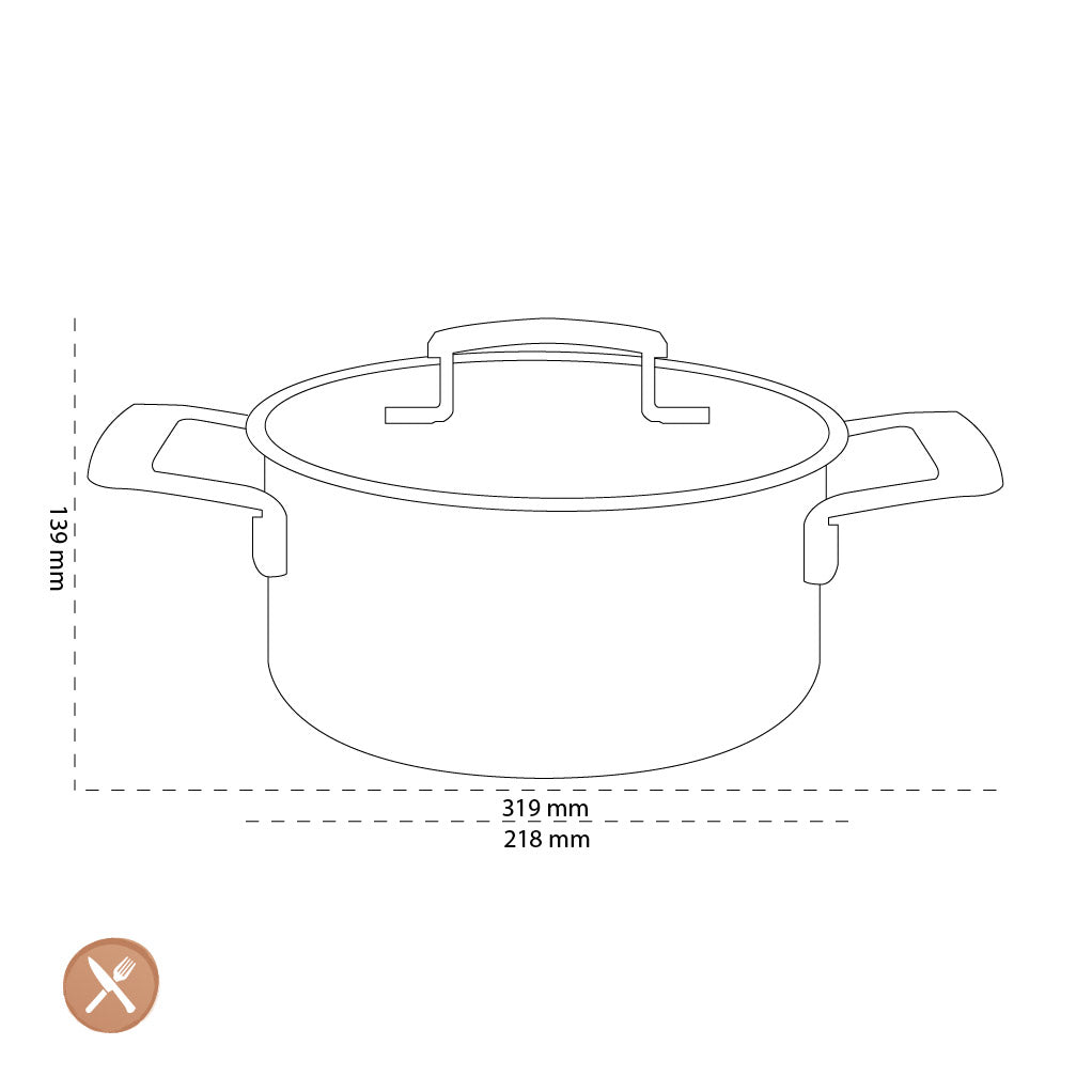 Demeyere - Industry 5 Kookpan met deksel 20 cm