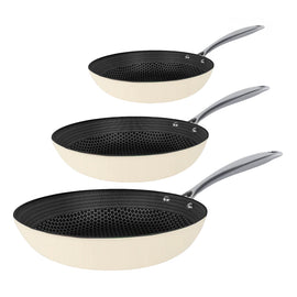 Cook & Pan - Honey Go Ivory Koekenpannenset 3-delig