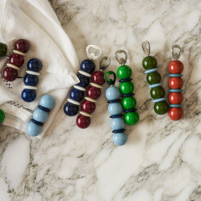 Addison Ross - Flessenopener Bobbin- Leaf & Navy