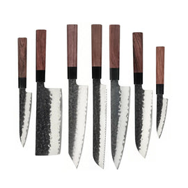 Shinrai Knives - Kurayami 7-delige Damascus Messenset