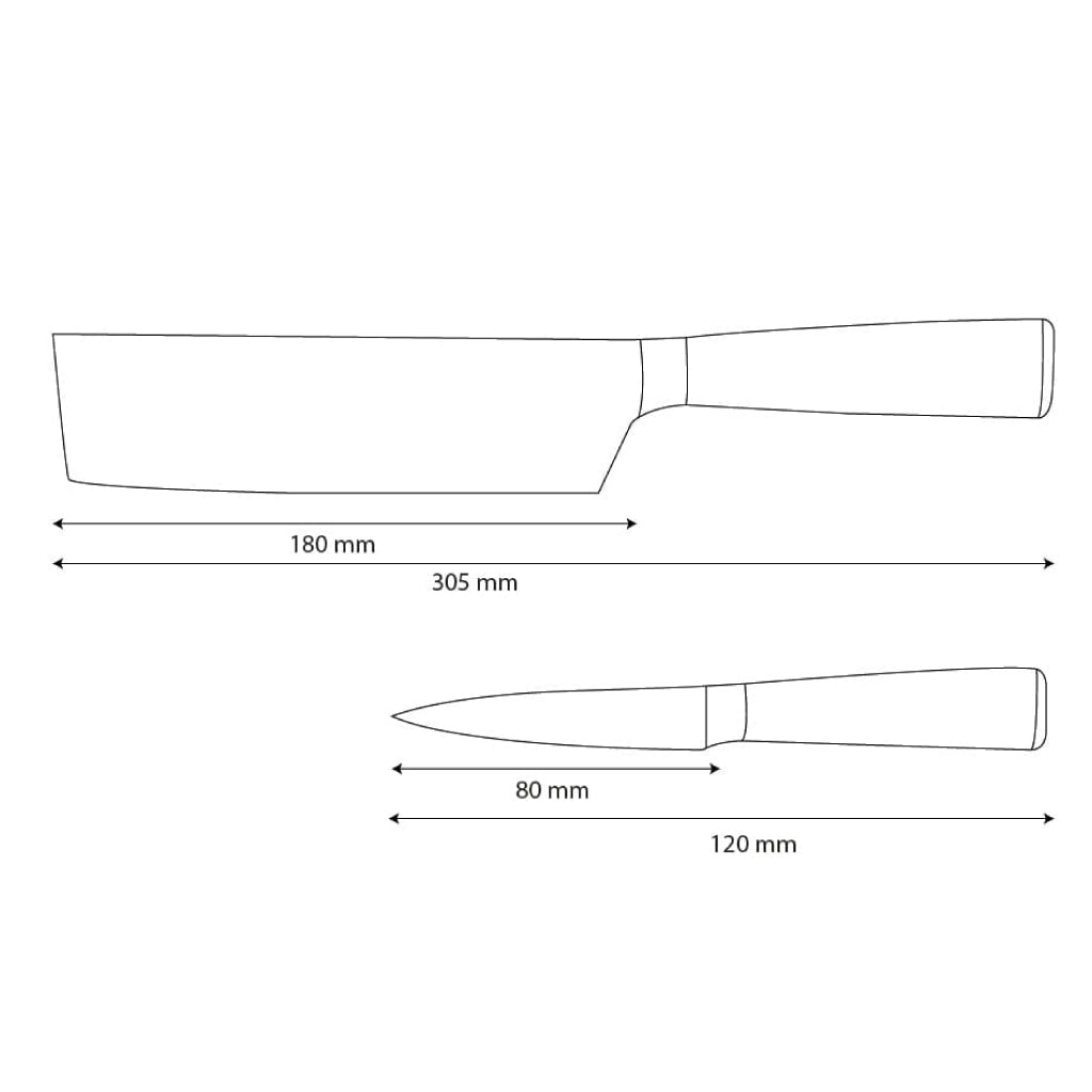 Couteaux Shinrai - Ensemble de 2 couteaux en résine époxy et onyx imprimé Damas - Nakiri + couteau d'office