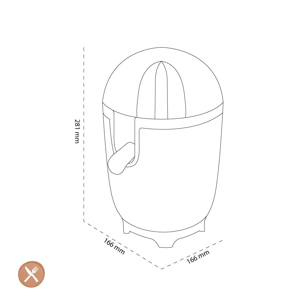 Smeg - Citruspers | Zwart | Jaren 50 | Citrus Juicer