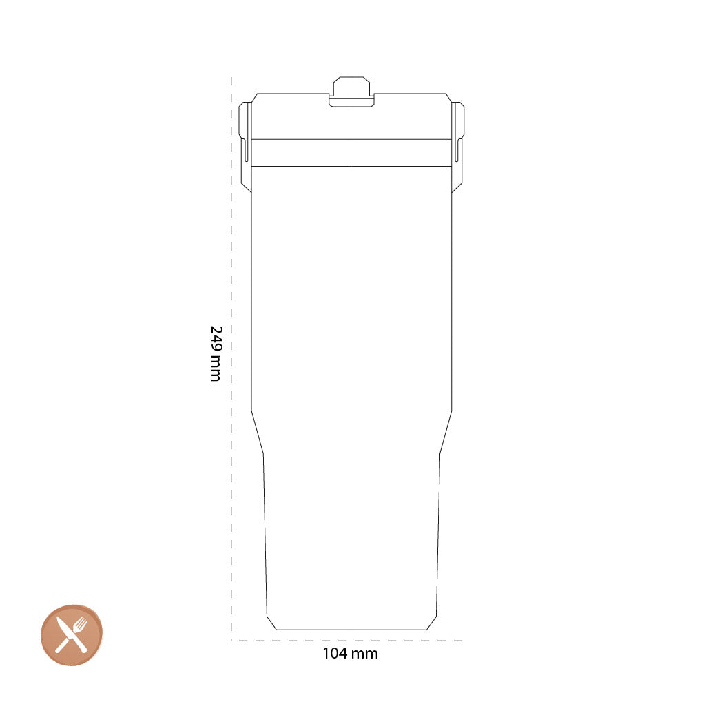 Stanley - De IceFlow™ Flip Straw Beker 0,89L Frost