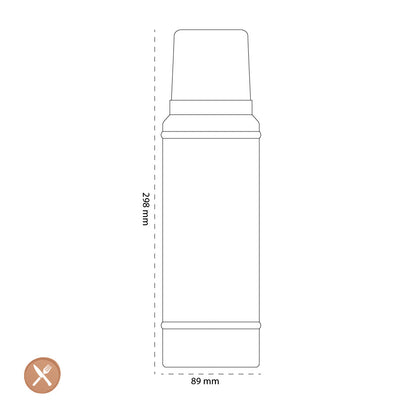 Stanley - La bouteille classique légendaire 0,75 L vert martelé