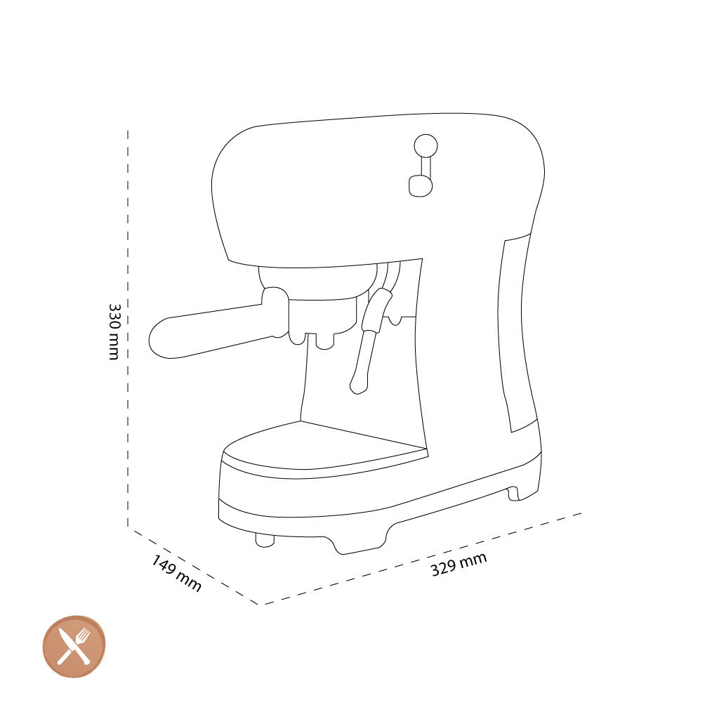 Smeg - Machine à expresso | Crème | années 1950 | Machine à expresso manuelle