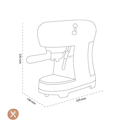 Smeg - Machine à expresso | Crème | années 1950 | Machine à expresso manuelle