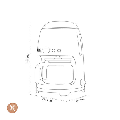 Smeg - Machine à café filtre | Vert d'eau | années 1950 | Machine à café filtre