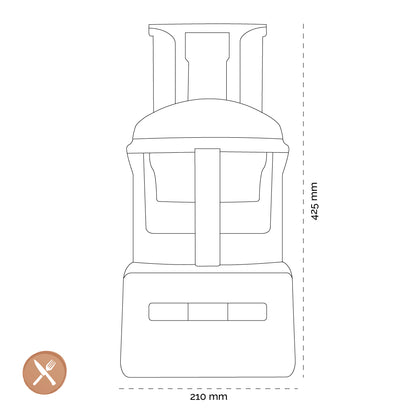 Magimix - CS 4200 XL Foodprocessor Mat Chroom