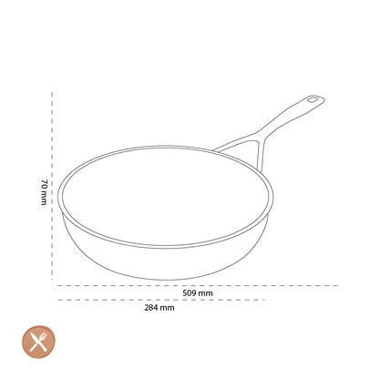 Demeyere - Alu Pro 5 Ceraforce Hoge koekenpan 28 cm