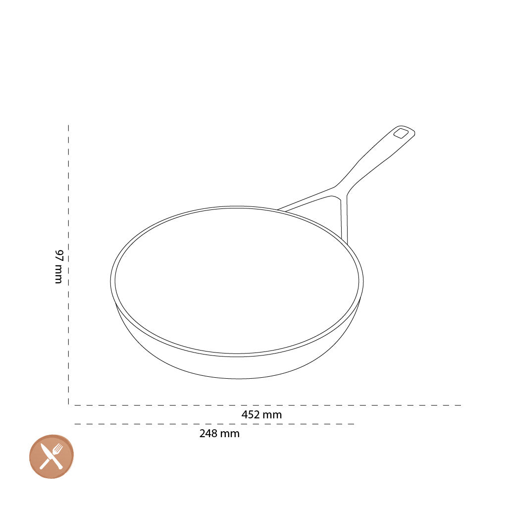 Demeyere - Alu Pro 5 Ceraforce Koekenpan 24 cm