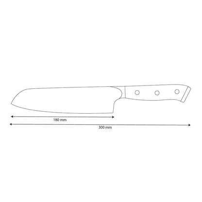 Shinrai Knives - Eclipse Series Damascus Santokumes 18 cm