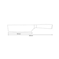 Shinrai Knives - Hammered RVS Nakiri 18 cm