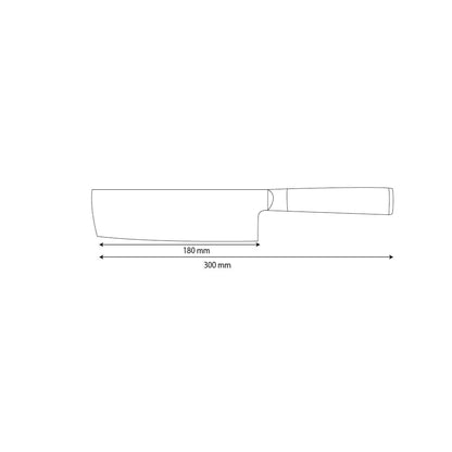Shinrai Knives - Hammered Damast BR Nakiri mes 18 cm