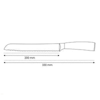 Shinrai Knives - Damascus Print Epoxy Sapphire Broodmes 20 cm