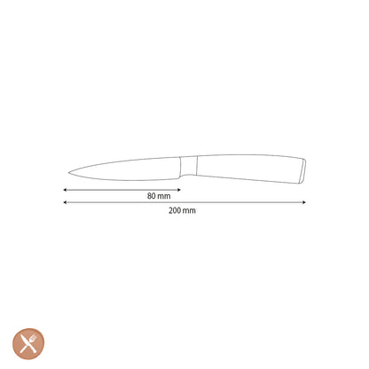 Shinrai Knives - Hammered RVS Schilmes 8 cm