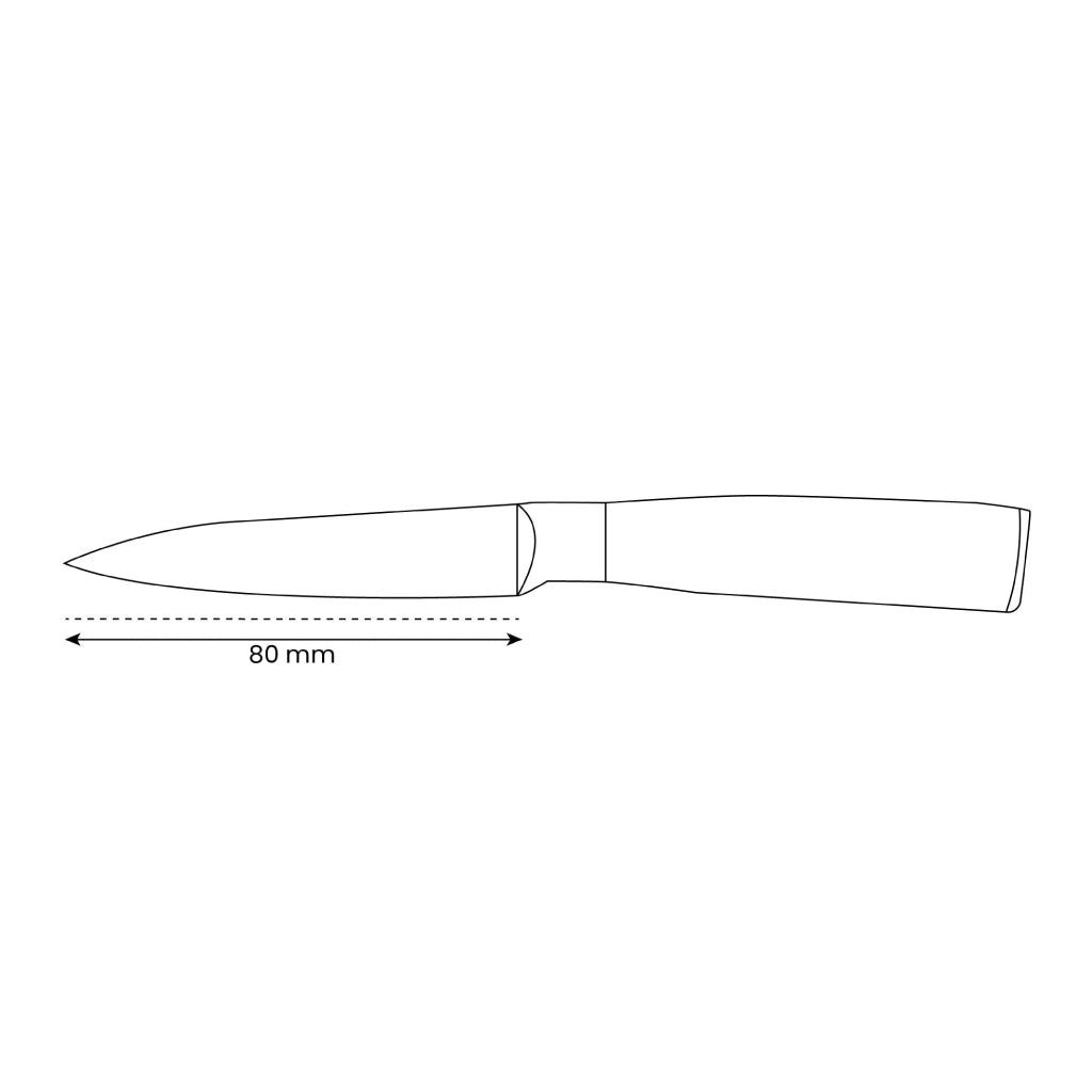 Shinrai Knives - Damascus Print Epoxy Sapphire Print Schilmes 8 cm