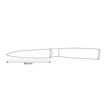 Shinrai Knives - Damascus Print Epoxy Sapphire Print Schilmes 8 cm