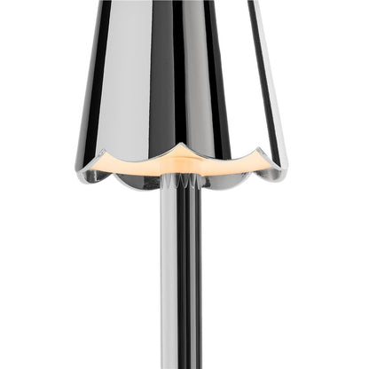 Addison Ross - Scallop Tafellamp LED - Chrome - 28 cm