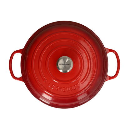 Le Creuset - Cocotte Campagnard Signature Rouge Cerise 26 cm