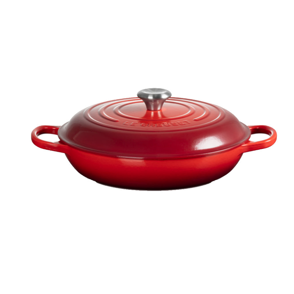 Le Creuset - Signature Campagnard Braadpan Kersenrood 30 cm