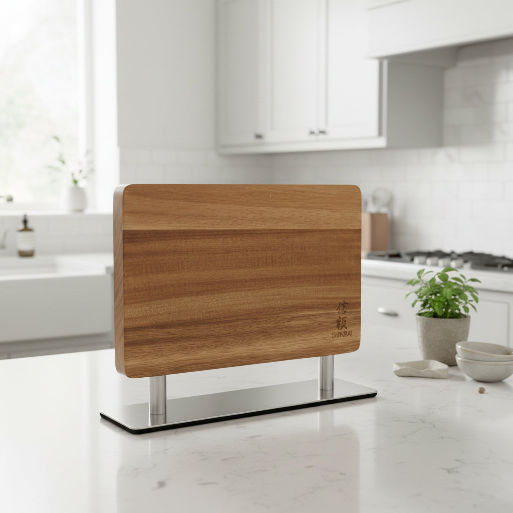 Shinrai Knives - Magnetisch Messenblok Stans - Acaciahout