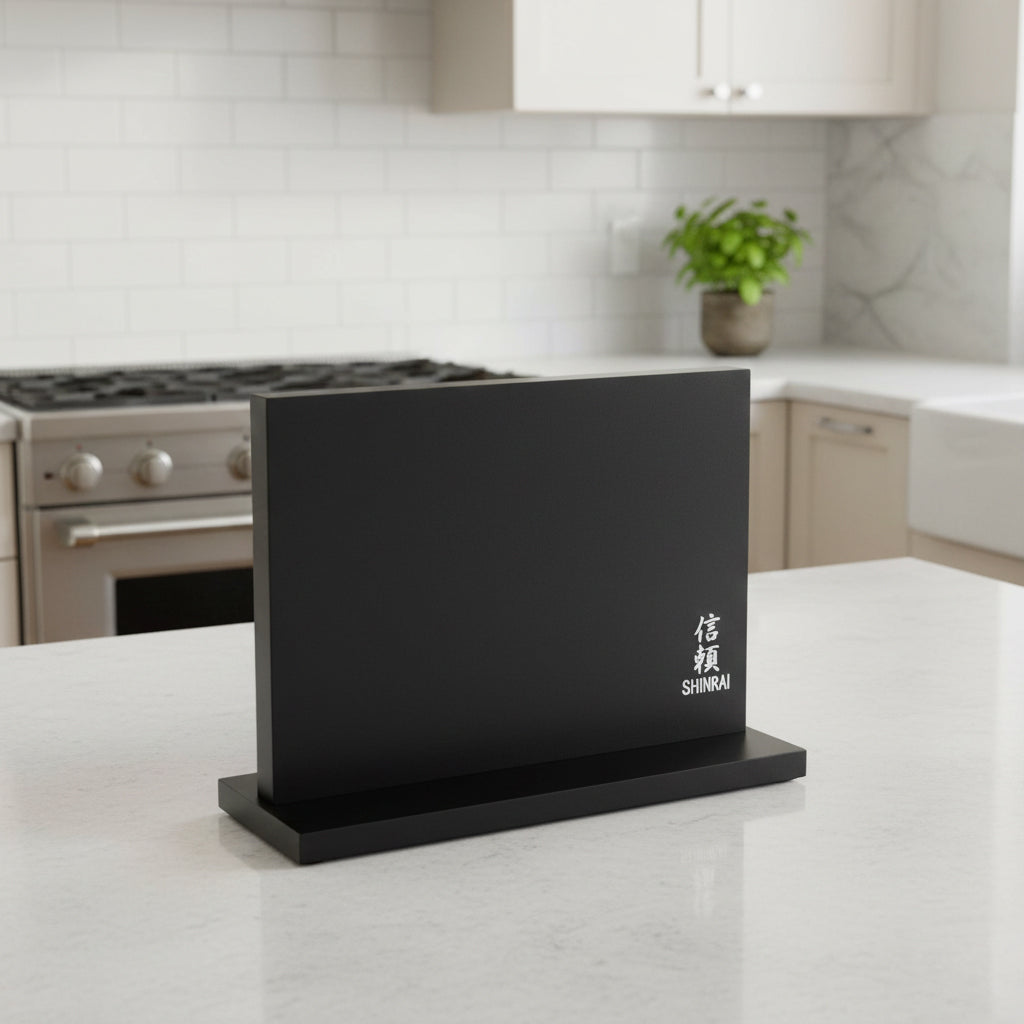 Shinrai Knives - Magnetisch Messenblok Dubbelzijdig - Zwart