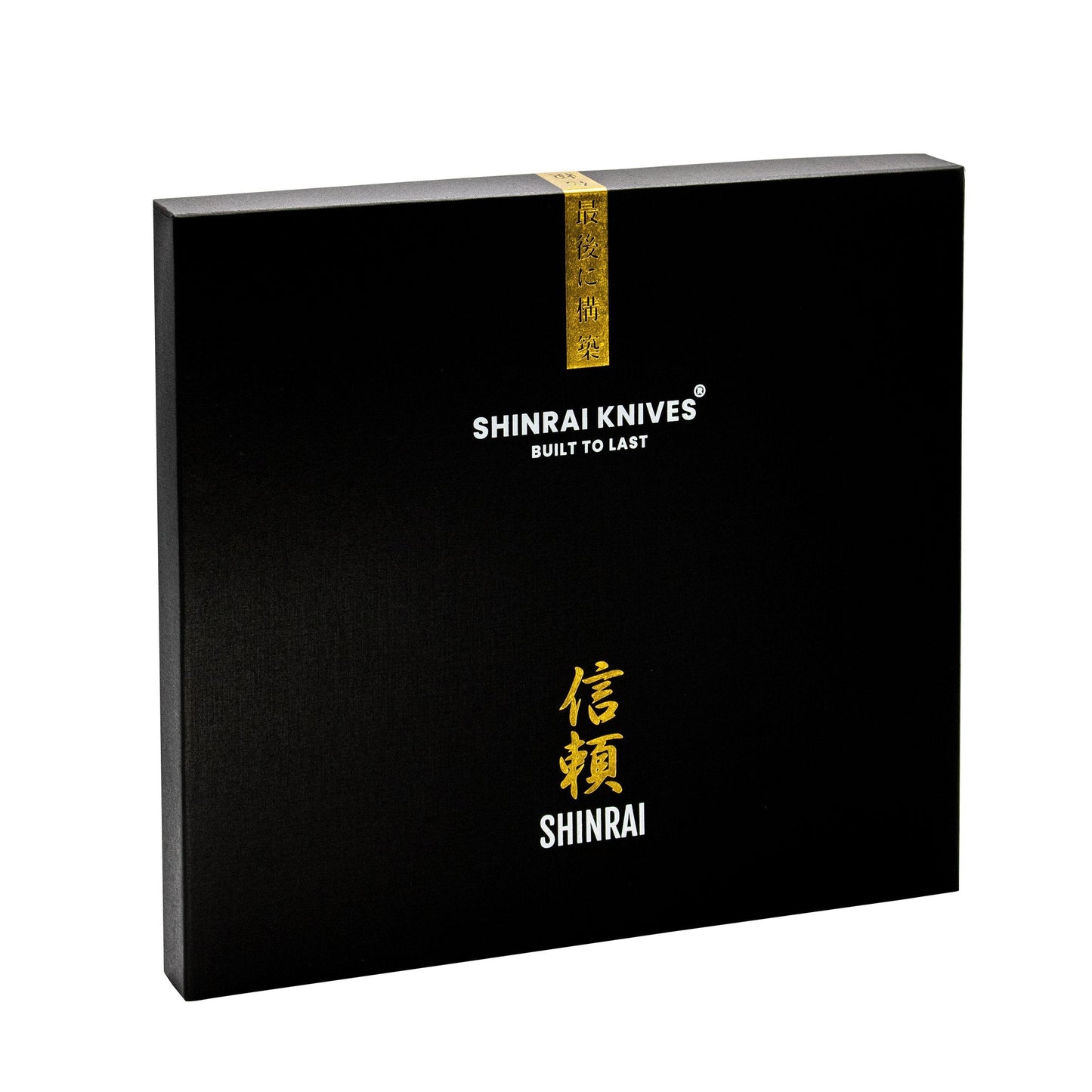 Hammered Damast BR 5-Delige Messenset + Magnetisch Messenblok Dubbelzijdig