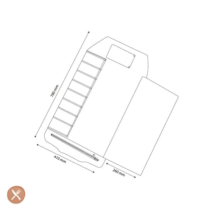 Shinrai Knives - Messenrol Hoogwaardig Canvas & Leer Donkerblauw