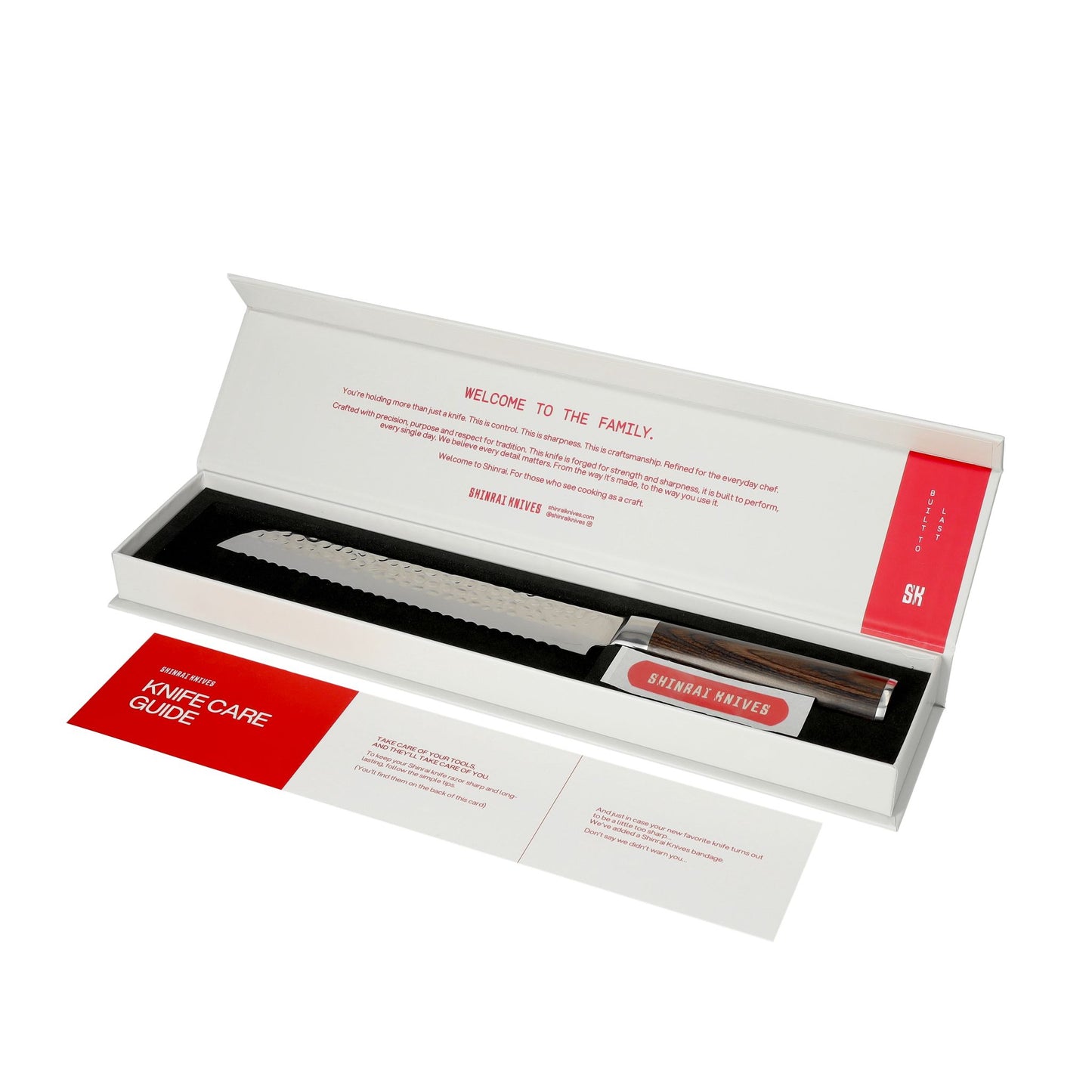 Shinrai Japon - Couteau à pain Hammered Damask BR 20 cm