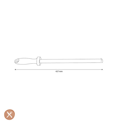 Shinrai Knives - Tige d'affûtage diamant noir