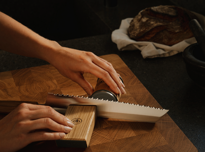 Horl - Couteau à pain en chêne - Triple Pro Cut Double face dentelée