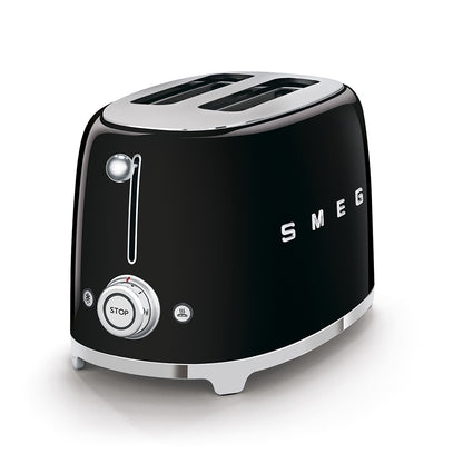 Smeg - Broodroosters | Zwart | Jaren 50 | Toaster 2x2