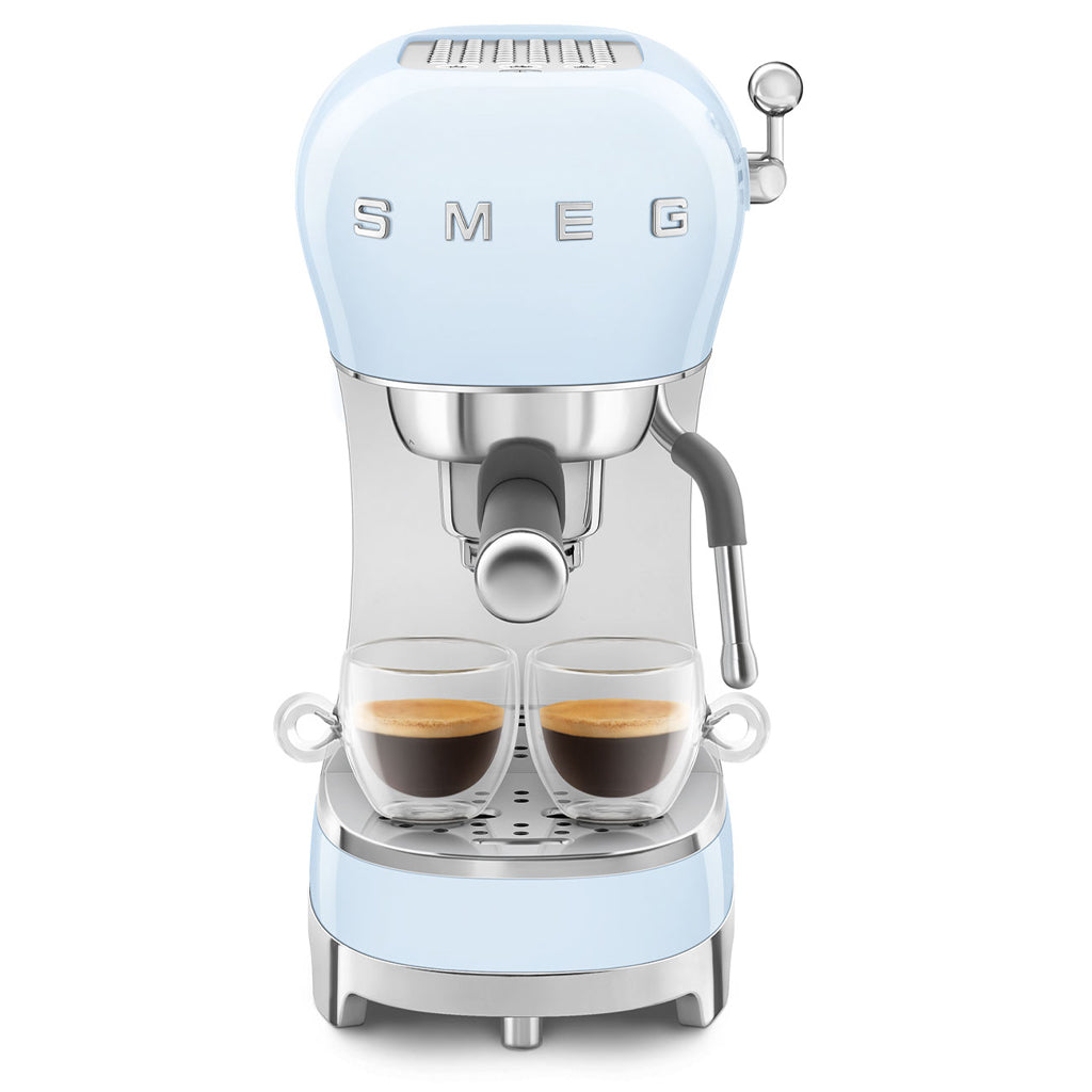 Smeg - Espressomachine | Pastelblauw | Jaren 50 | Handmatige espressomachine