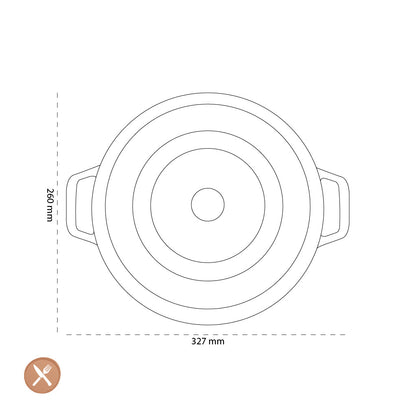 Staub - La Cocotte Braadpan 26 cm - Basilicum