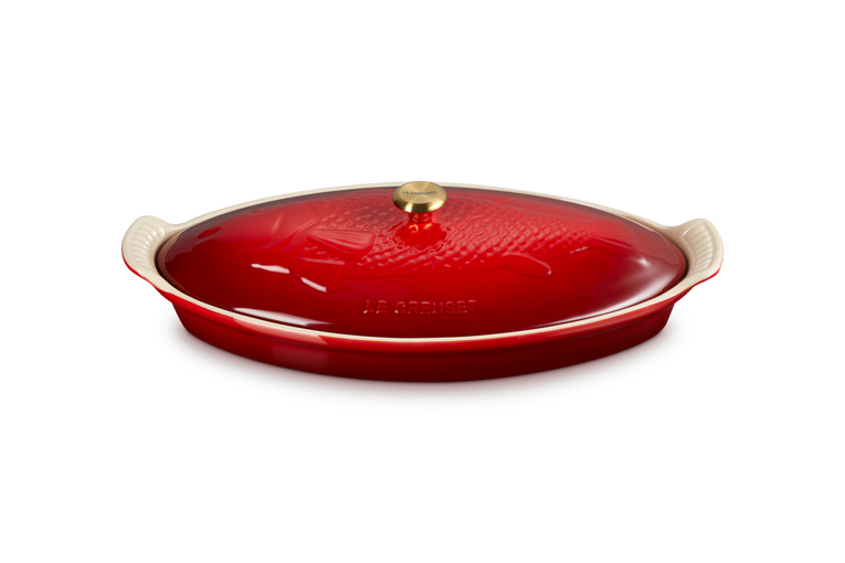 Le Creuset - Ovenschaal Vis 'Kersenrood'