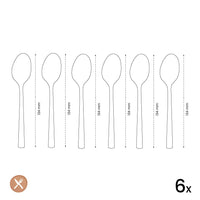 Amefa - Felicity 6 Koffielepels - Rose Champagne Koffielepels Amefa 