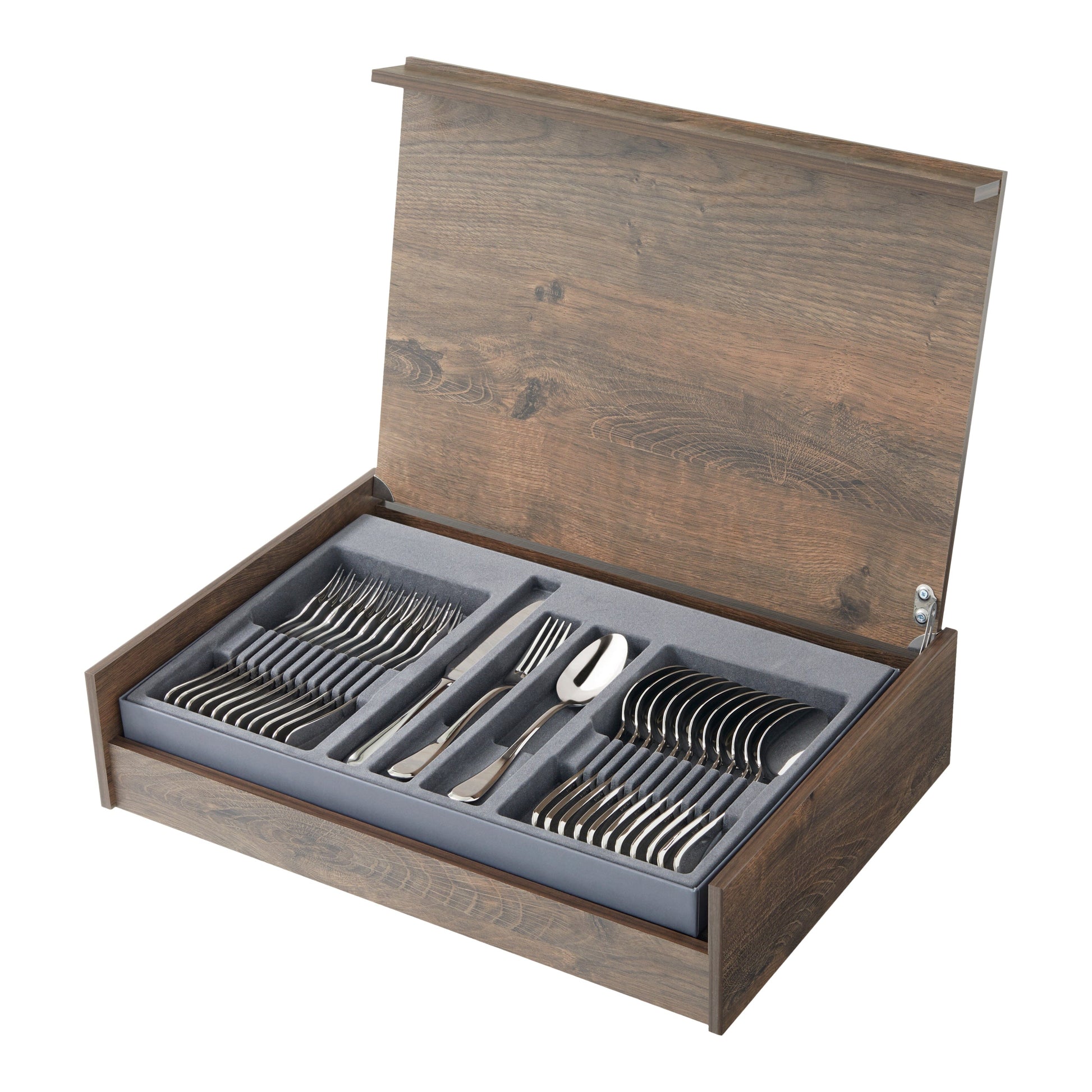 Amefa - Coffret de couverts Jewel 84 pièces pour 12 personnes, finition brillante, dans un coffret de luxe.