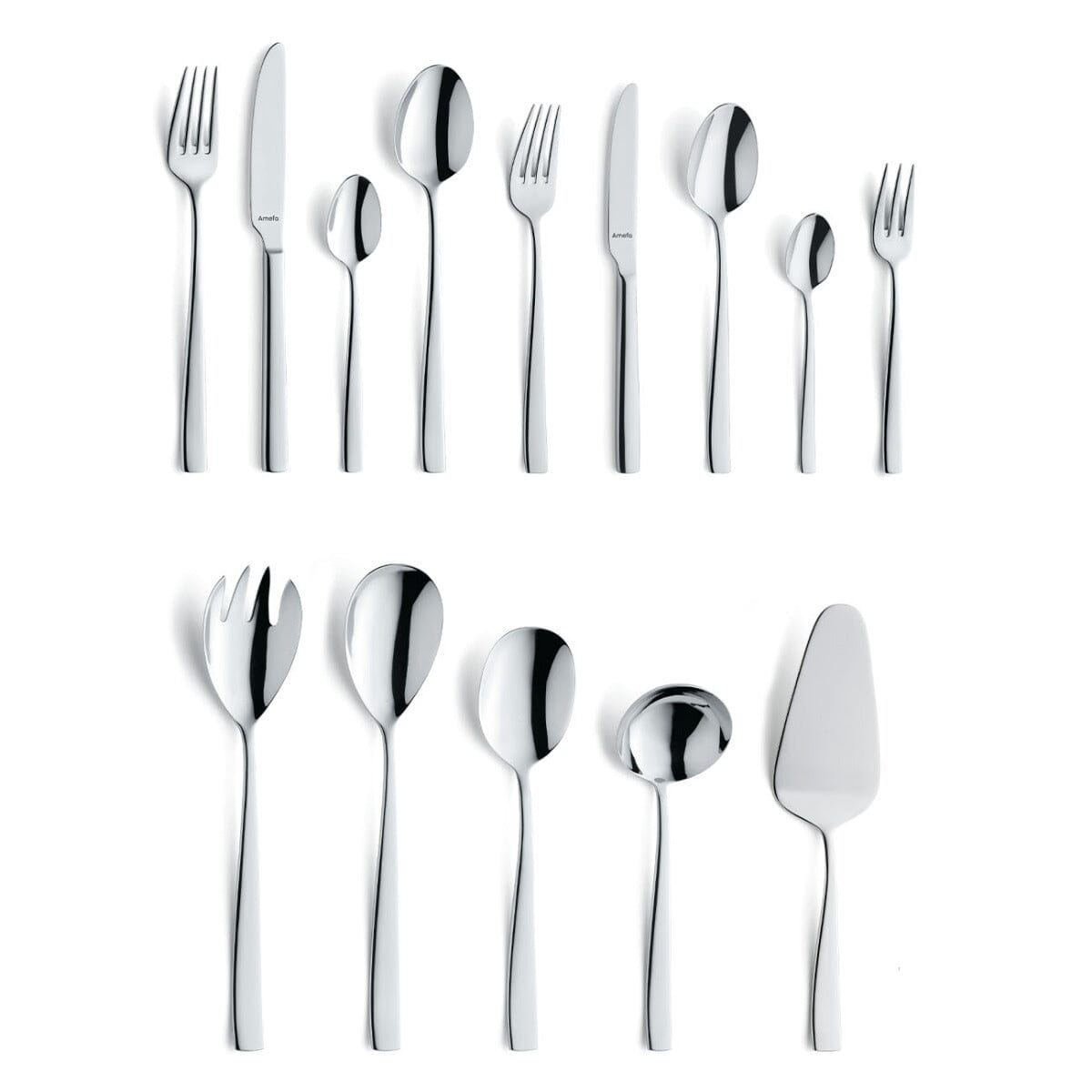Amefa - Martin - Ménagère 60 pièces pour 6 personnes - Finition brillante - Couleur argent
