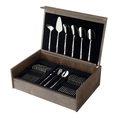 Amefa - Martin - Coffret de couverts 78 pièces pour 12 personnes - Finition brillante - Couleur argent